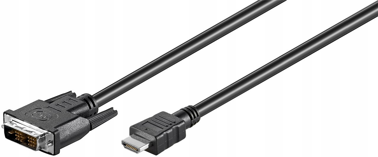 

Kabel przewód DVI-D / Hdmi niklowany 1m