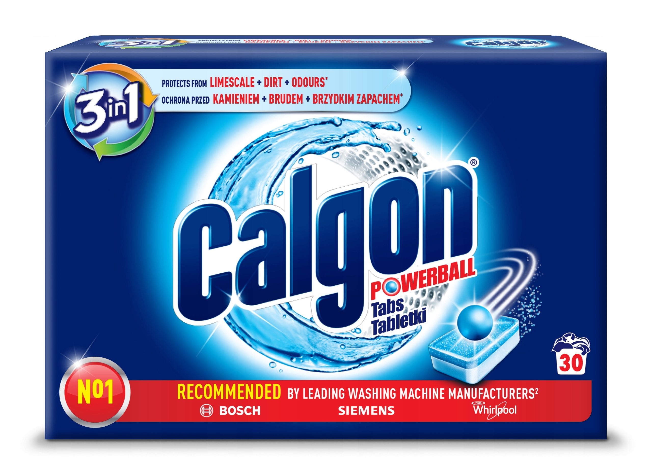 

Calgon tabletki do czyszczenia pralki 30szt