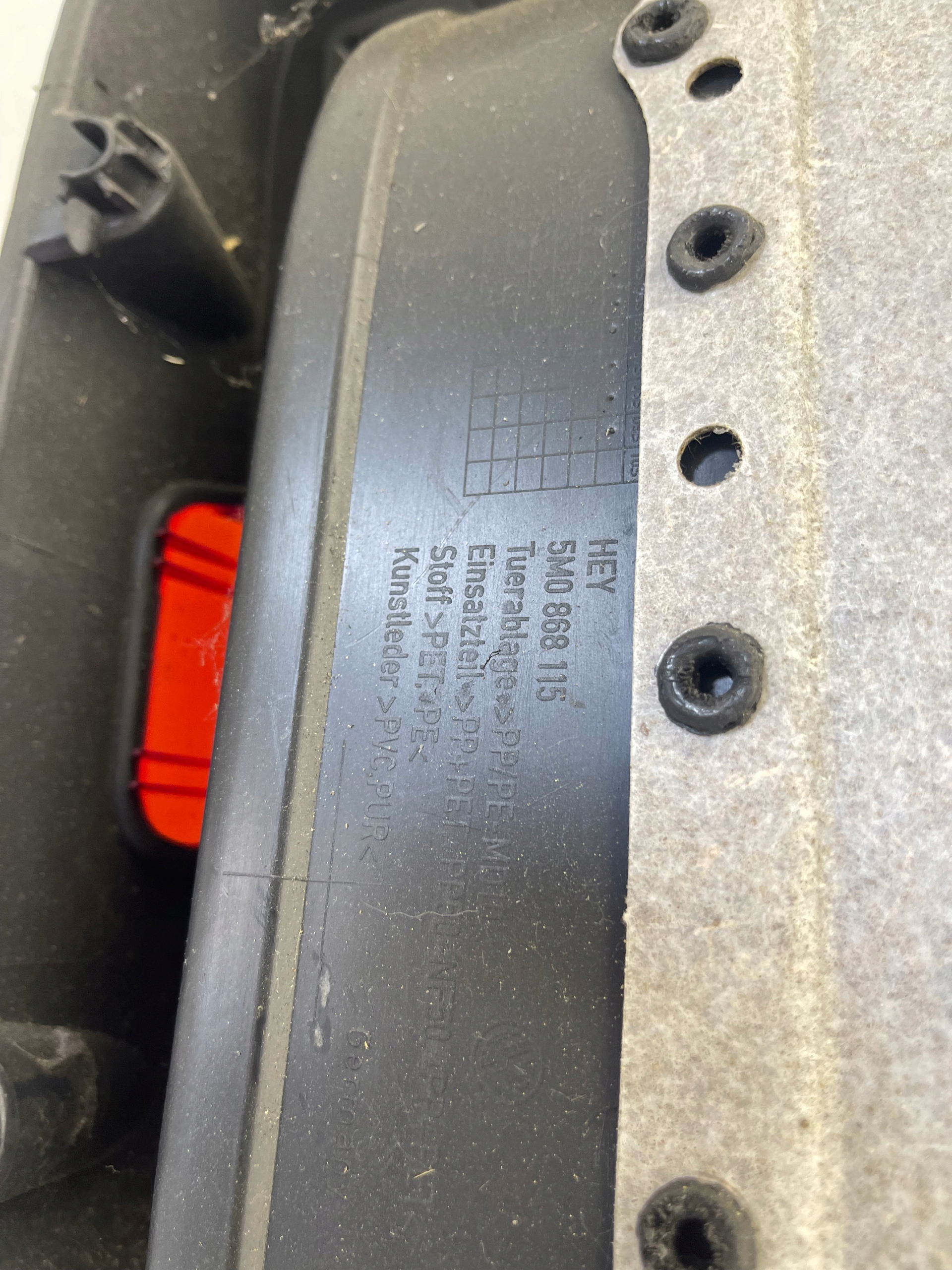 side door left rear part VW GOLF 6 VI plus 5M0868073A