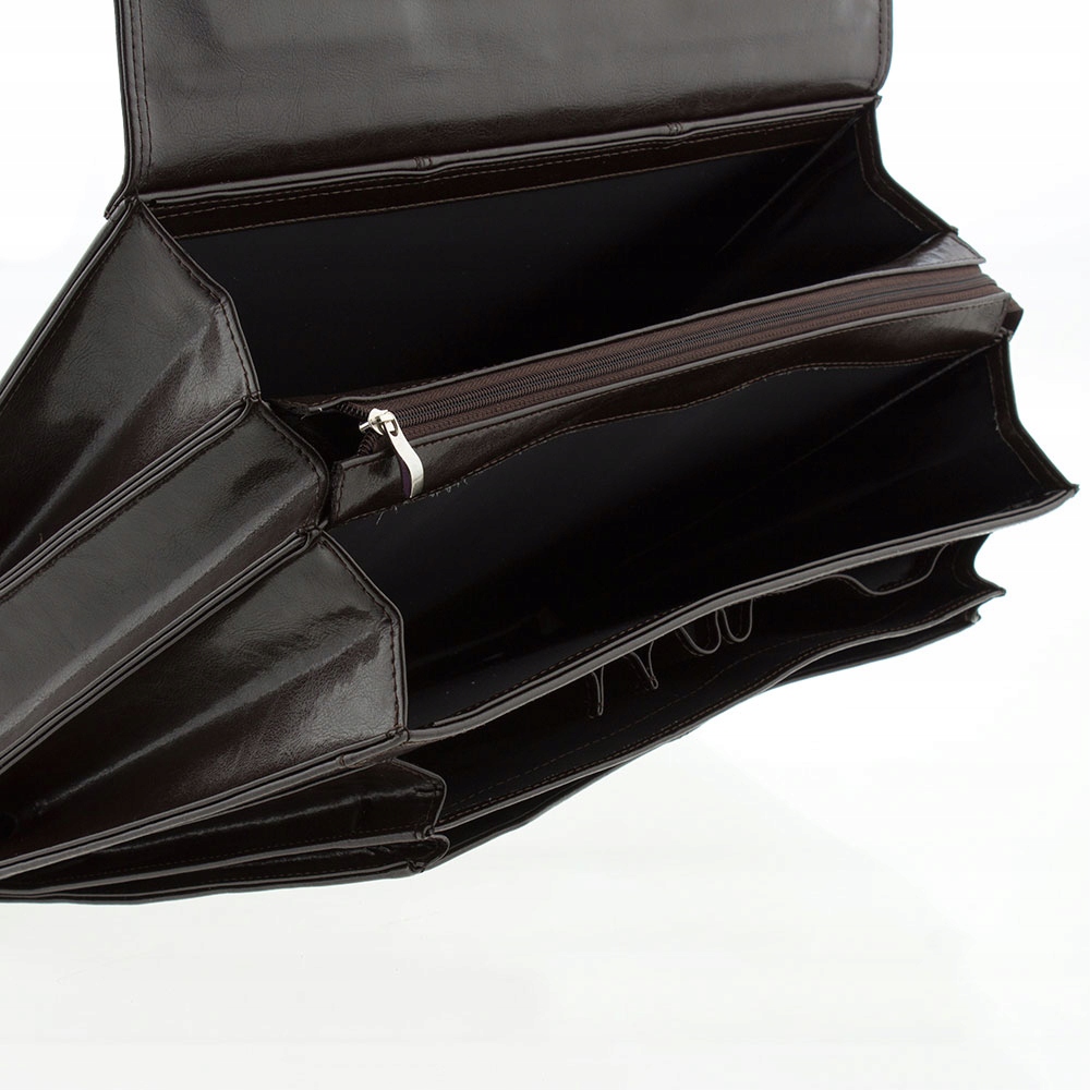 SKÓRZANA AKTÓWKA MĘSKA TECZKA SKÓRA NATURALNA NESESER CIEMNY BRĄZ GALSKÓR Kod producenta G-518F