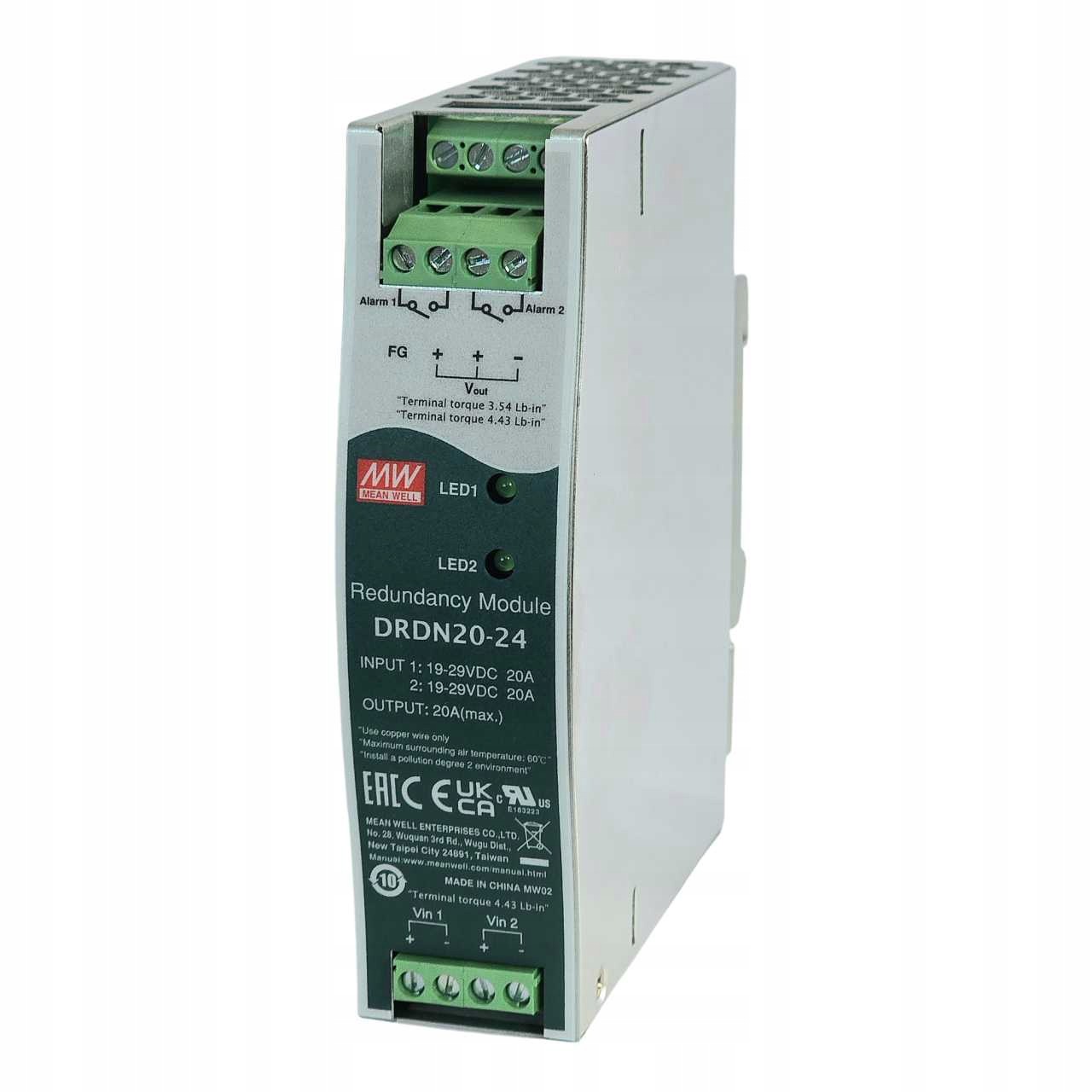 Moduł redundantny DRDN20-24 24V 20A