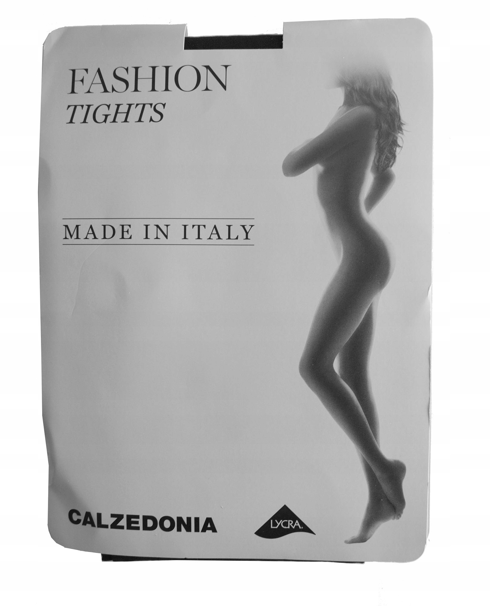 CALZEDONIA rajstopy czarne zakolanówki kropki 3/4 Wykończenie półmatowe