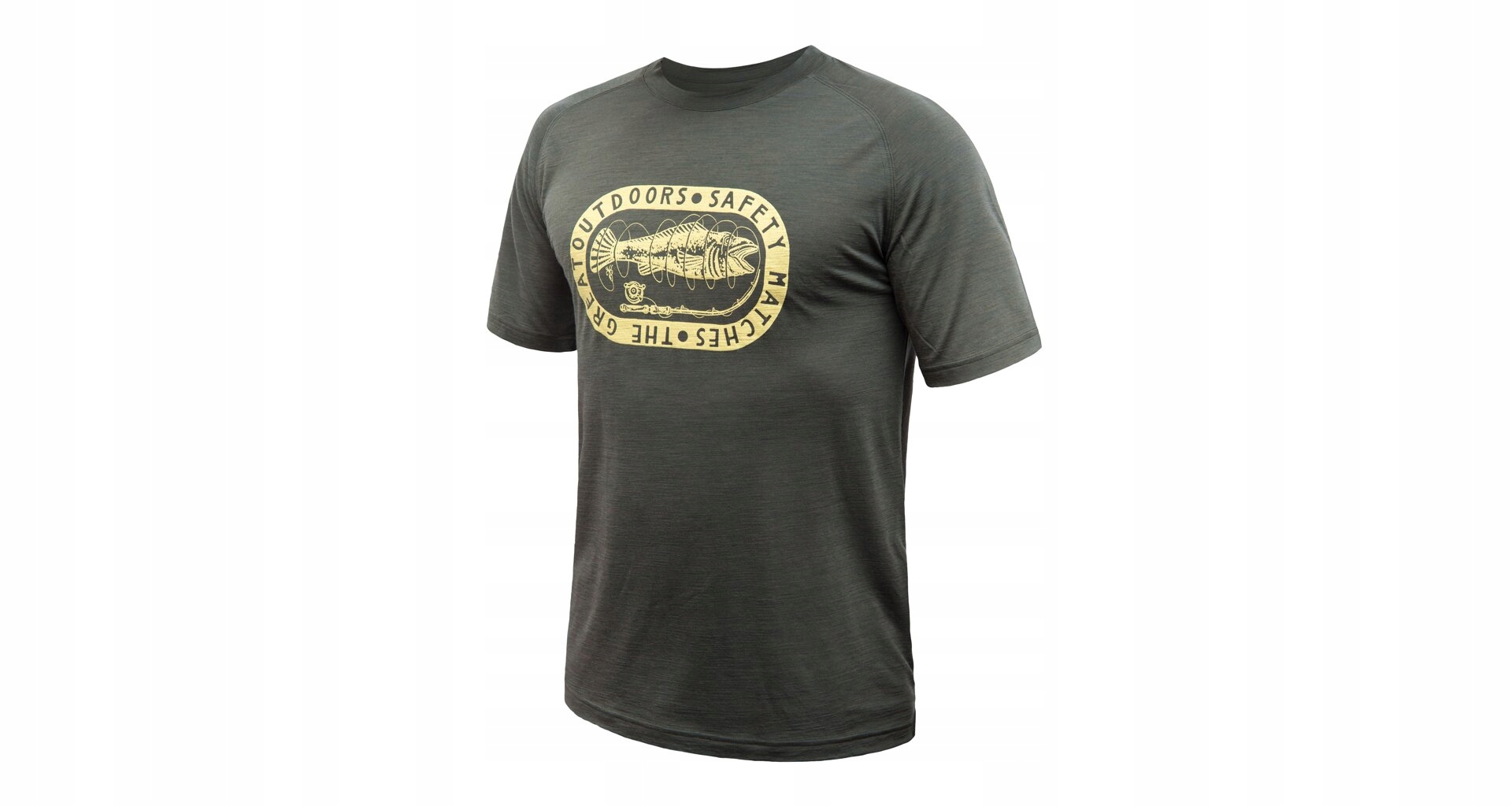Sensor Merino Air Outdoors Pánské Triko Kr.rukáv Olive Green Velikost M