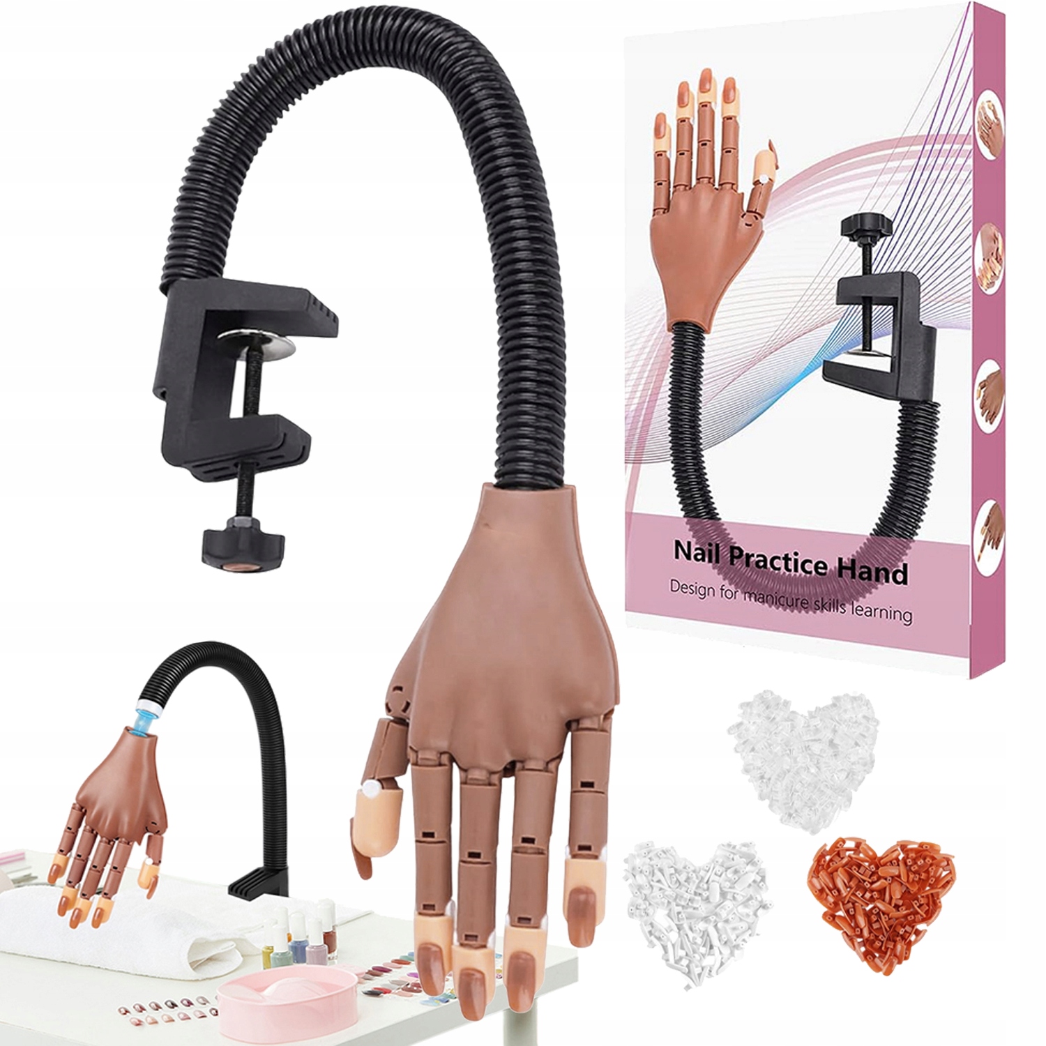 Procvičování artikulace nehtů Protéza rukou Simulace lidských rukou