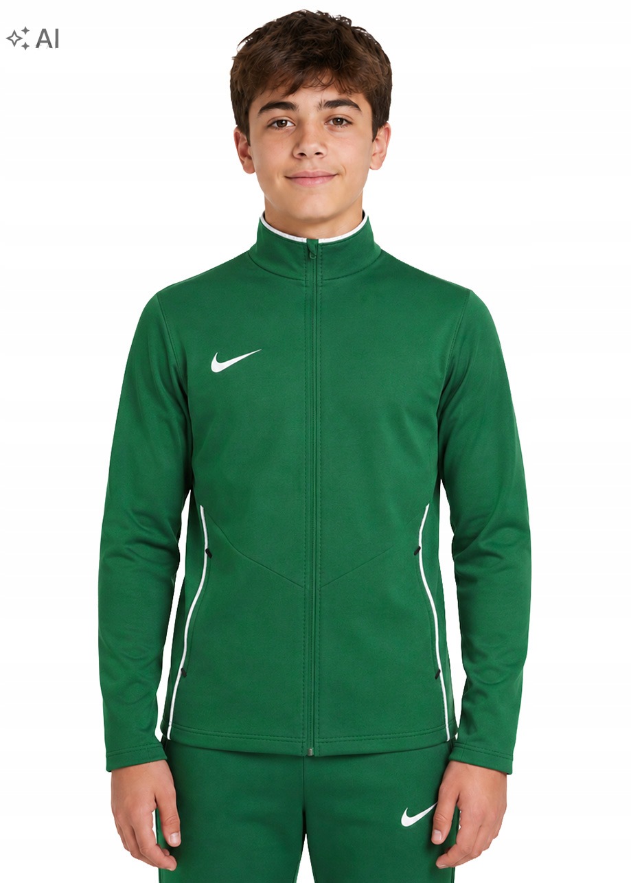 Dětská Mikina Nike Park 26 Rozepínací stojáček Dri-FIT Klasická Zelená Xs