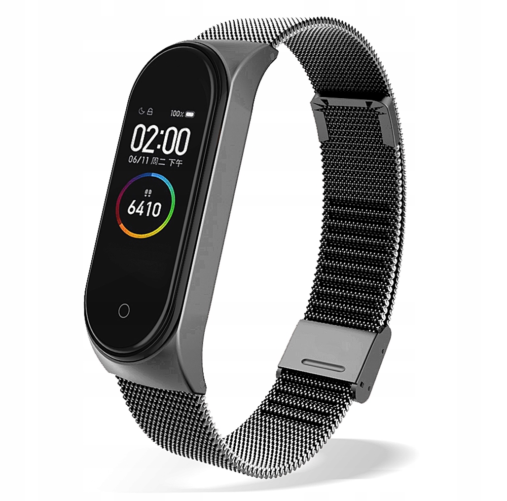

Bransoletka Opaska Pasek Do MI Band 3 4 Black