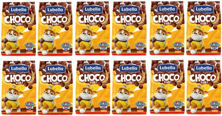 Levně 12 x 250 g Lubella Choco obilné kuličky s čokoládovou příchutí Karton