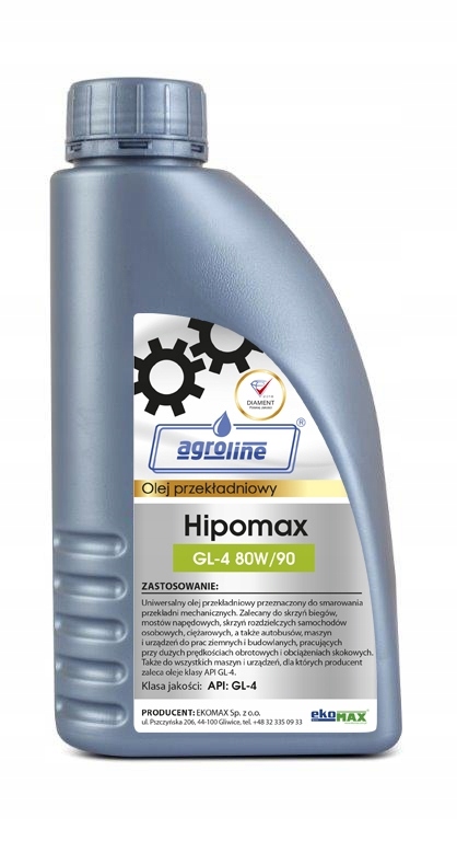 

Olej przekładniowy Ekomax Hipomax GL-4 80w90 1L