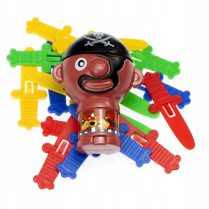 GRA ZRĘCZNOŚCIOWA PIRAT w BECZCE UKŁUJ PIRATA Wiek dziecka 3 lata +