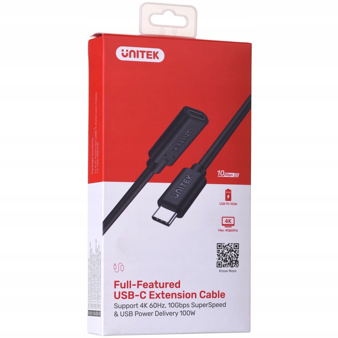 Przedłużacz Unitek USB-C typ-C 3.1 GEN2 4K PD 100W Marka Unitek