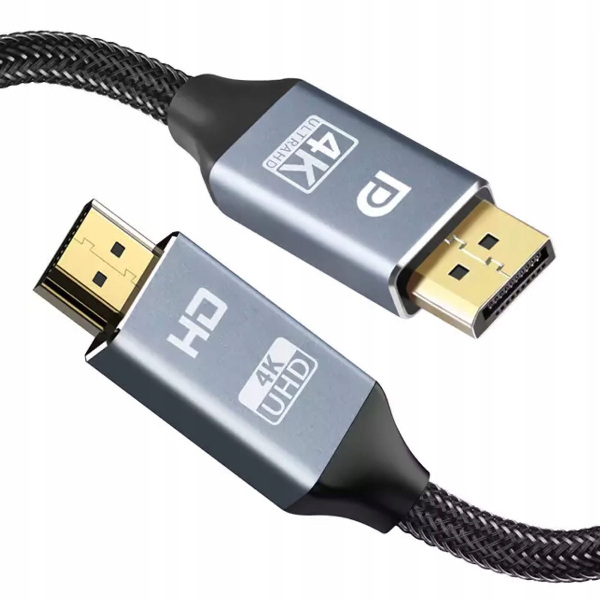 KABEL DISPLAY PORT do HDMI DP DisplayPort 4K 2M