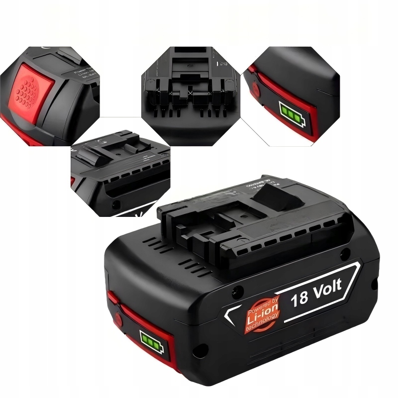Ultra prostorná náhrada Li-Ion pro Bosch Gba 18V 5Ah Professional