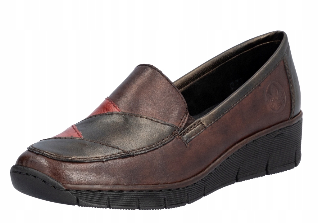 Rieker 53785-25 vel.36 hnědé nazouvací kožené polobotky
