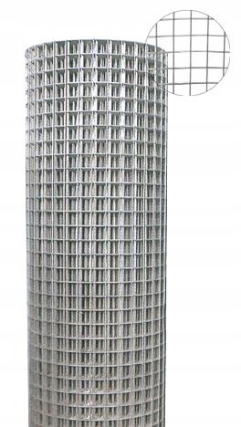 Siatka Zgrzewana hodowlana Ocynk 25 x 25, rolka 25m Mocna, na gryzonie