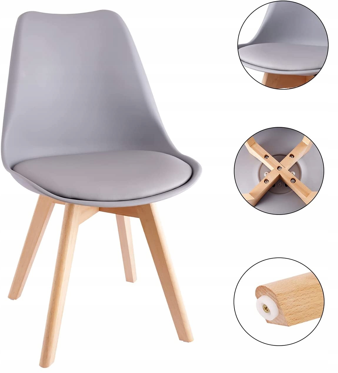 KRZESŁO Krzesła SKANDYNAWSKIE do Kuchni Salonu