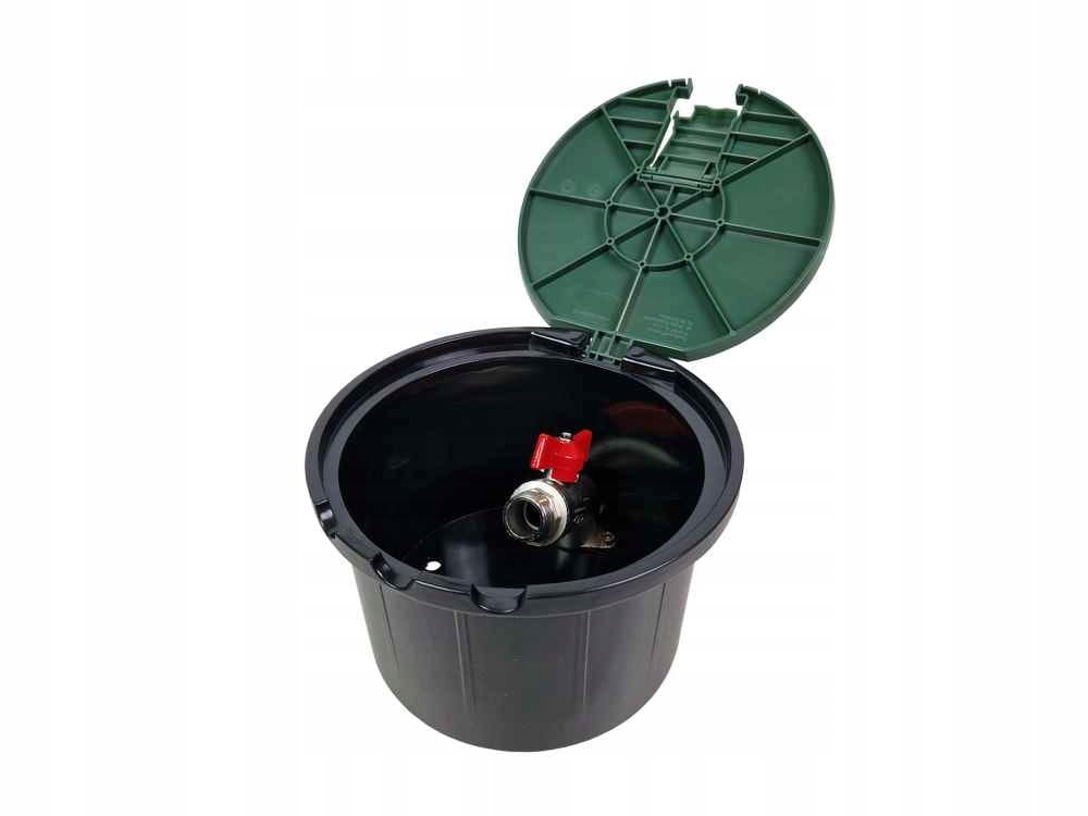 

Studzienka poboru wody z zaworem 3/4" zielona