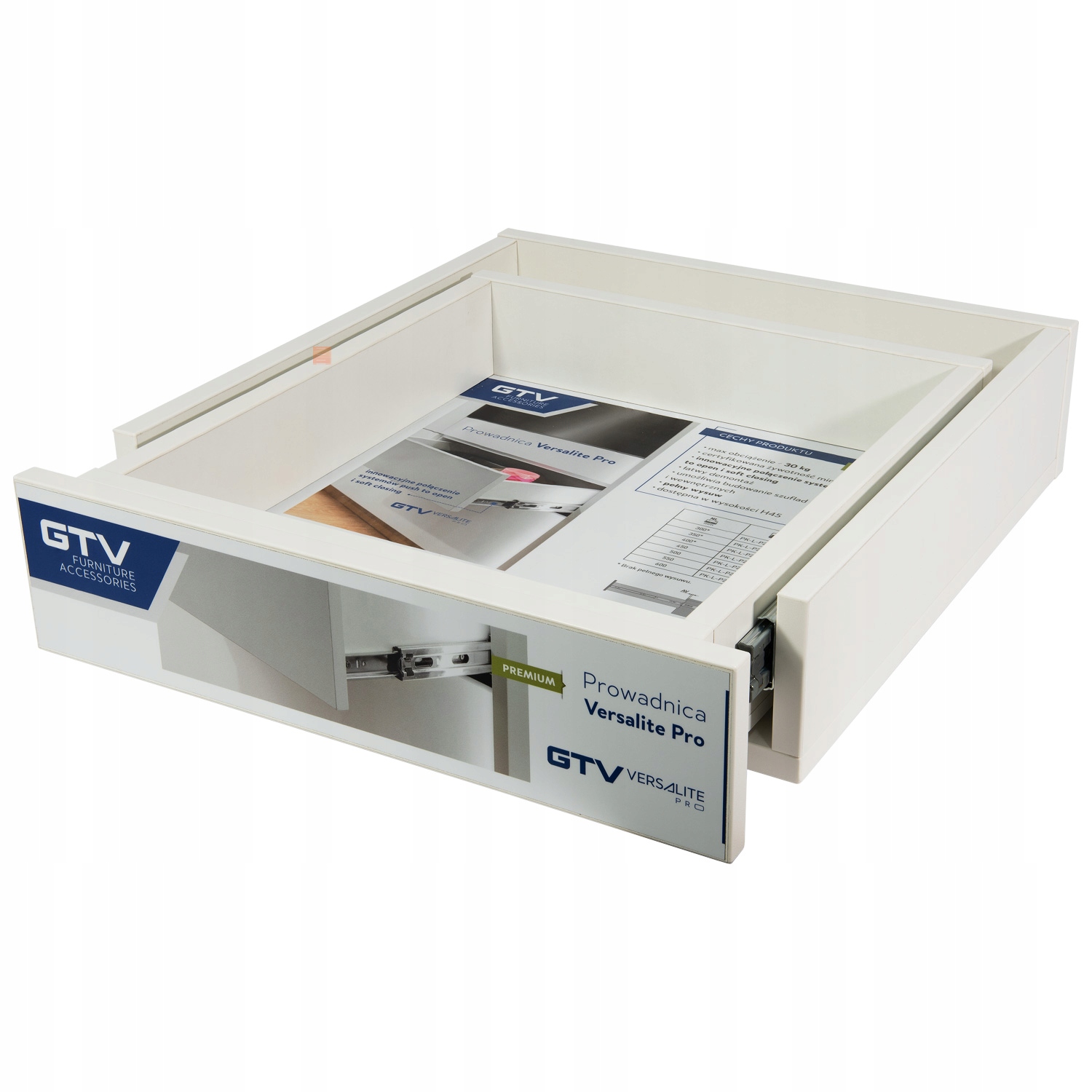 Prowadnica GTV VERSALITE L-450 PUSH + CICHY DOMYK Rodzaj kulkowa