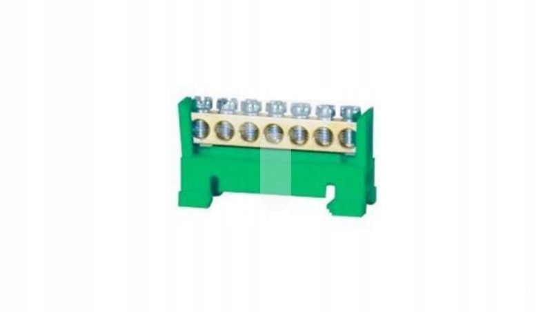 

Listwa zaciskowa niska na szynę 7-torowa zielona