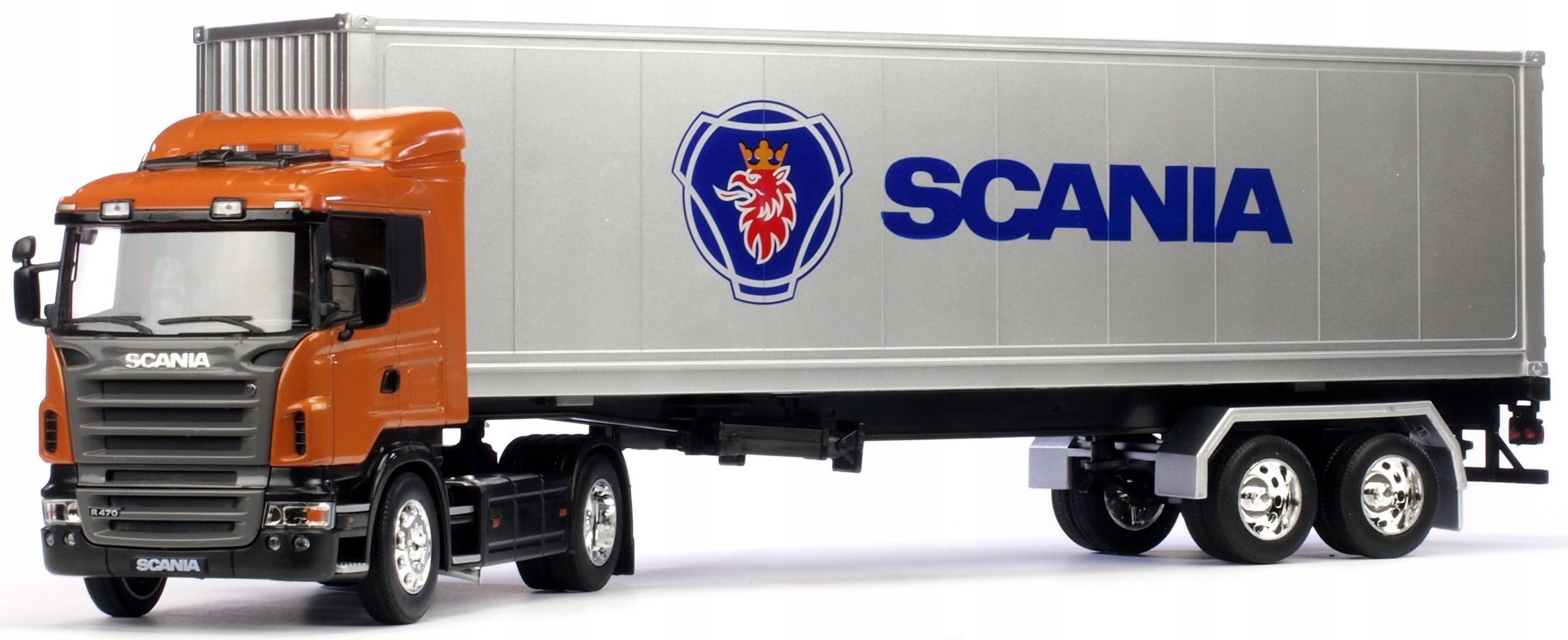 Welly Kovový Model Scania R470 Tir Tahač Velký Kontejner
