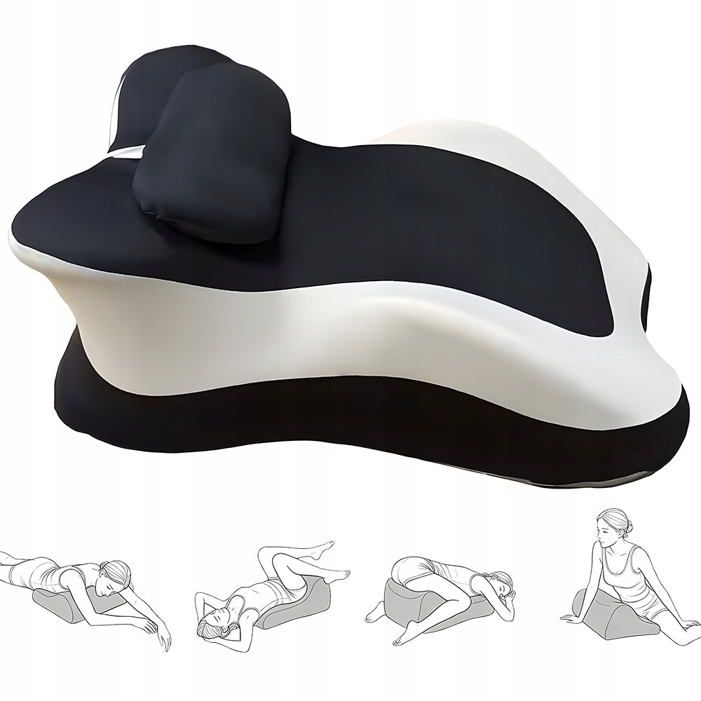 Ergonomická Polštář Paměťová Pěna Podpora Těla 57x36x24 CM Pro Každodenní Použití