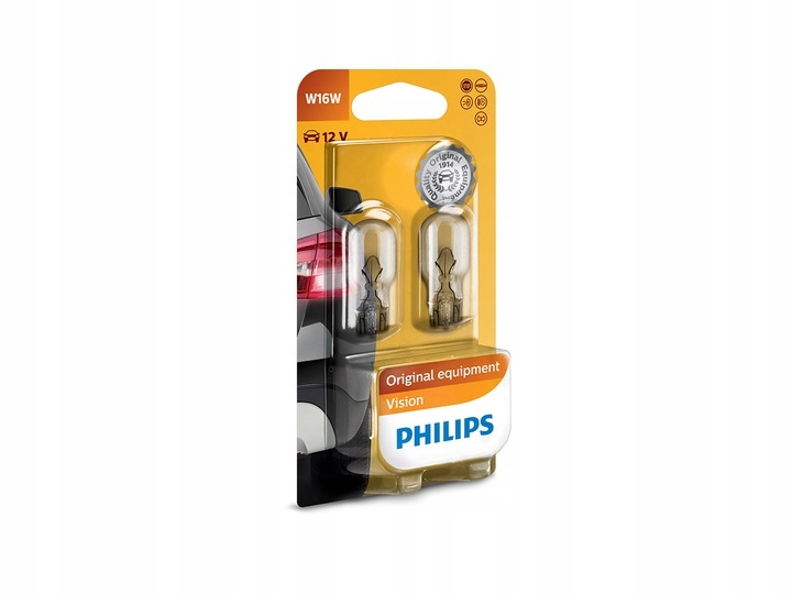 

Philips Żarówki W16W Vision +30% więcej światła