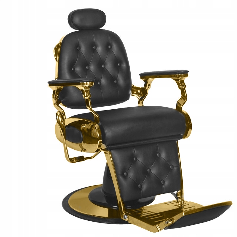 Gabbiano Křeslo barberské Francesco Gold černé