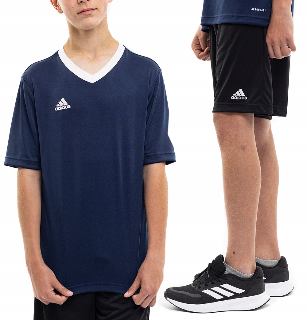 Strój Sportowy adidas Entrada 22 Komplet Dziecięcy Wf Koszulka Spodenki 152