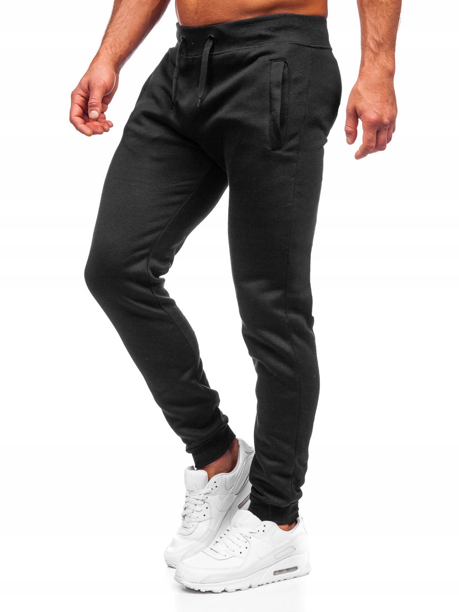 

Spodnie Dresowe Joggery Czarne XW01-A DENLEY_2XL