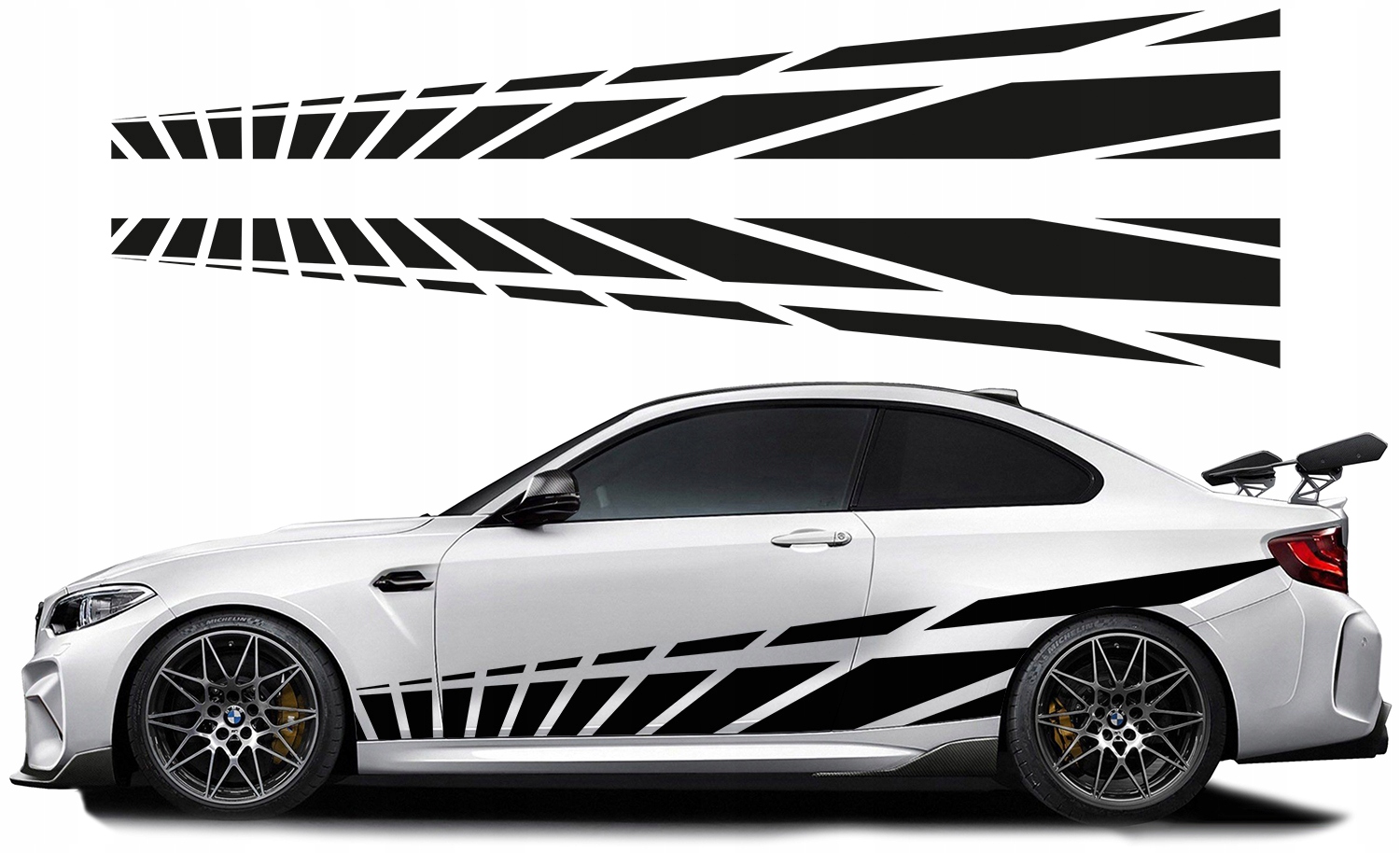 NAKLEJKi NA BOK SAMOCHODU PASKI PASY 300x40cm