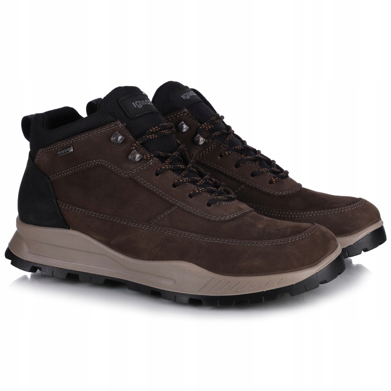 Pánské voděodolné trekové boty hnědé Igi&Co 8629600 Nabuk Gum/caffe VEL.40