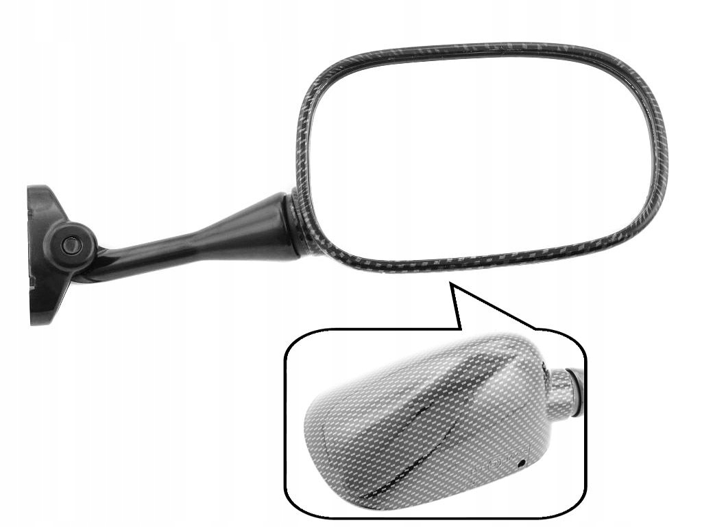 LU-380-P - Дзеркало заднього виду для HONDA CBR 600 954 F4 VTR PC35 HOM.