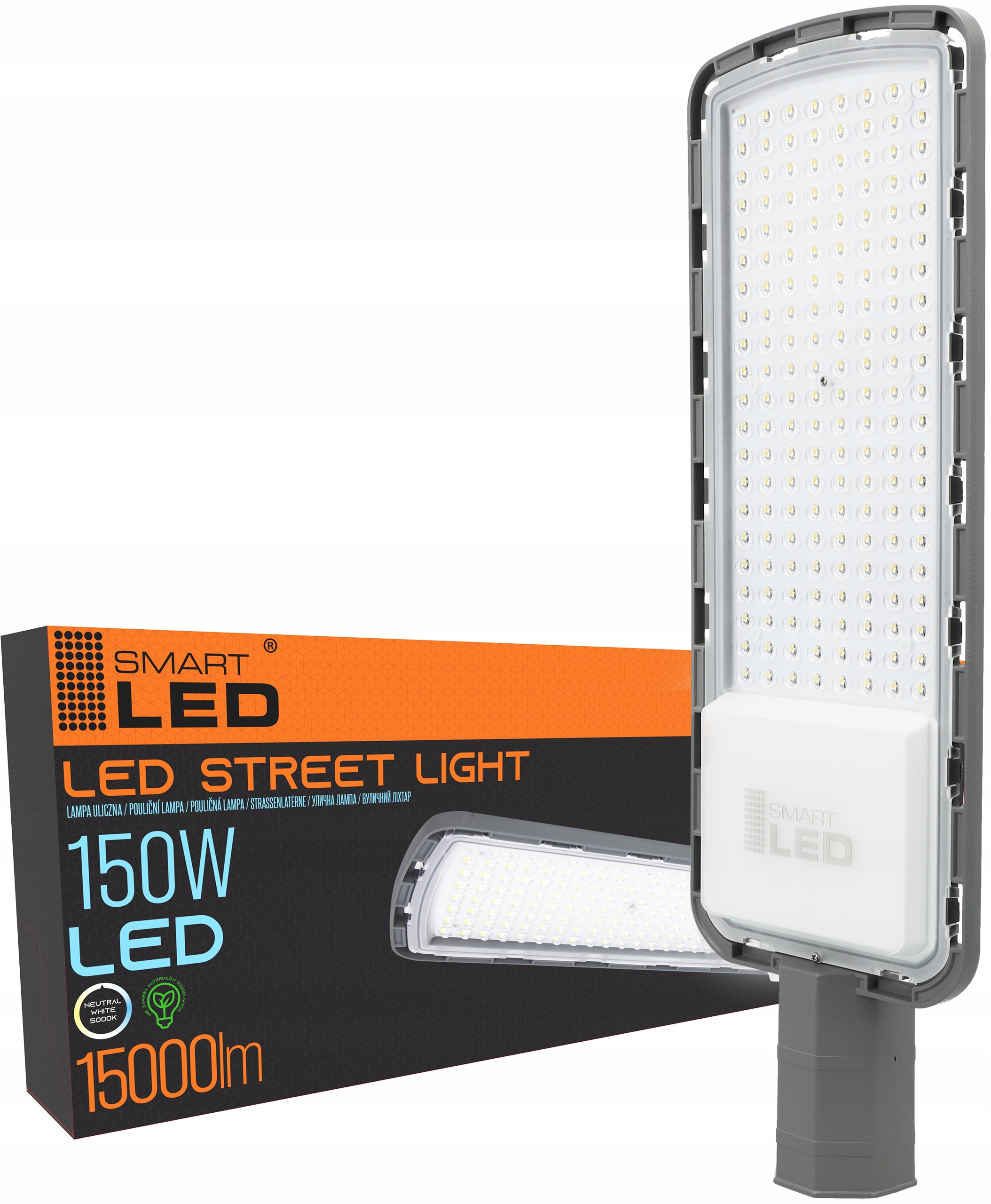 

Lampa uliczna latarnia Led 150W szara IP65 15000lm