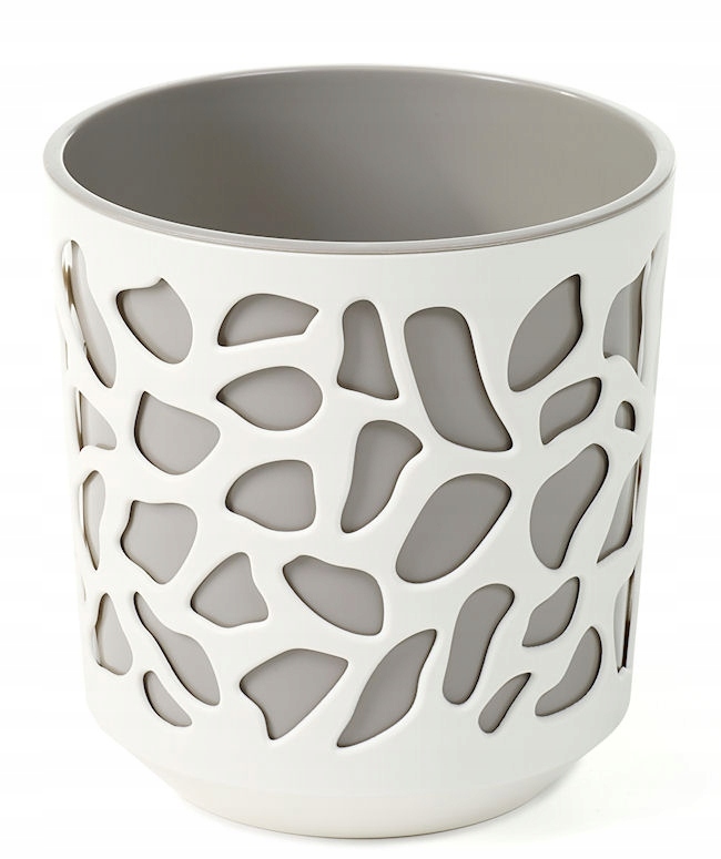 

Doniczka osłonka Duet 140 Lamela Krem Taupe