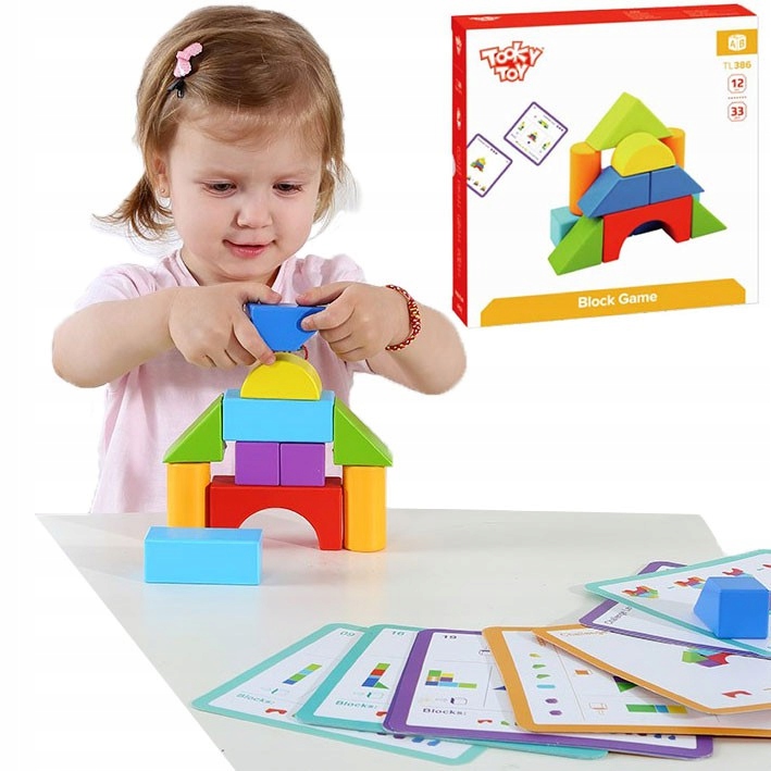 

Tooky Toy Gra Drewniane Klocki Block Game