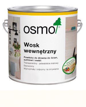 

Osmo 7394 Wosk wewnętrzny biały Kryjący 125ml