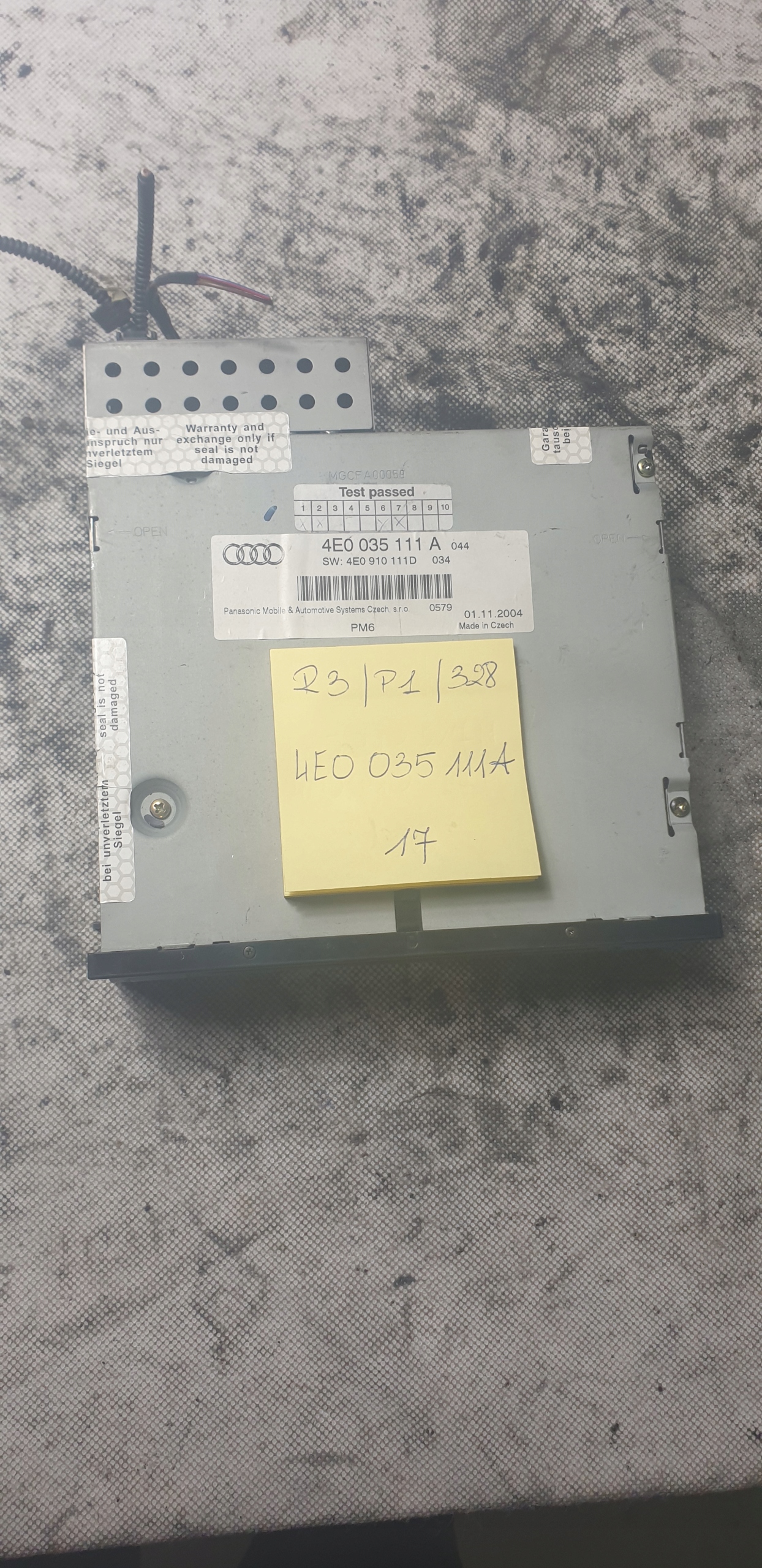 AUDI A6 C6 ZMIENIARKA PŁYT CD 4E0035111A