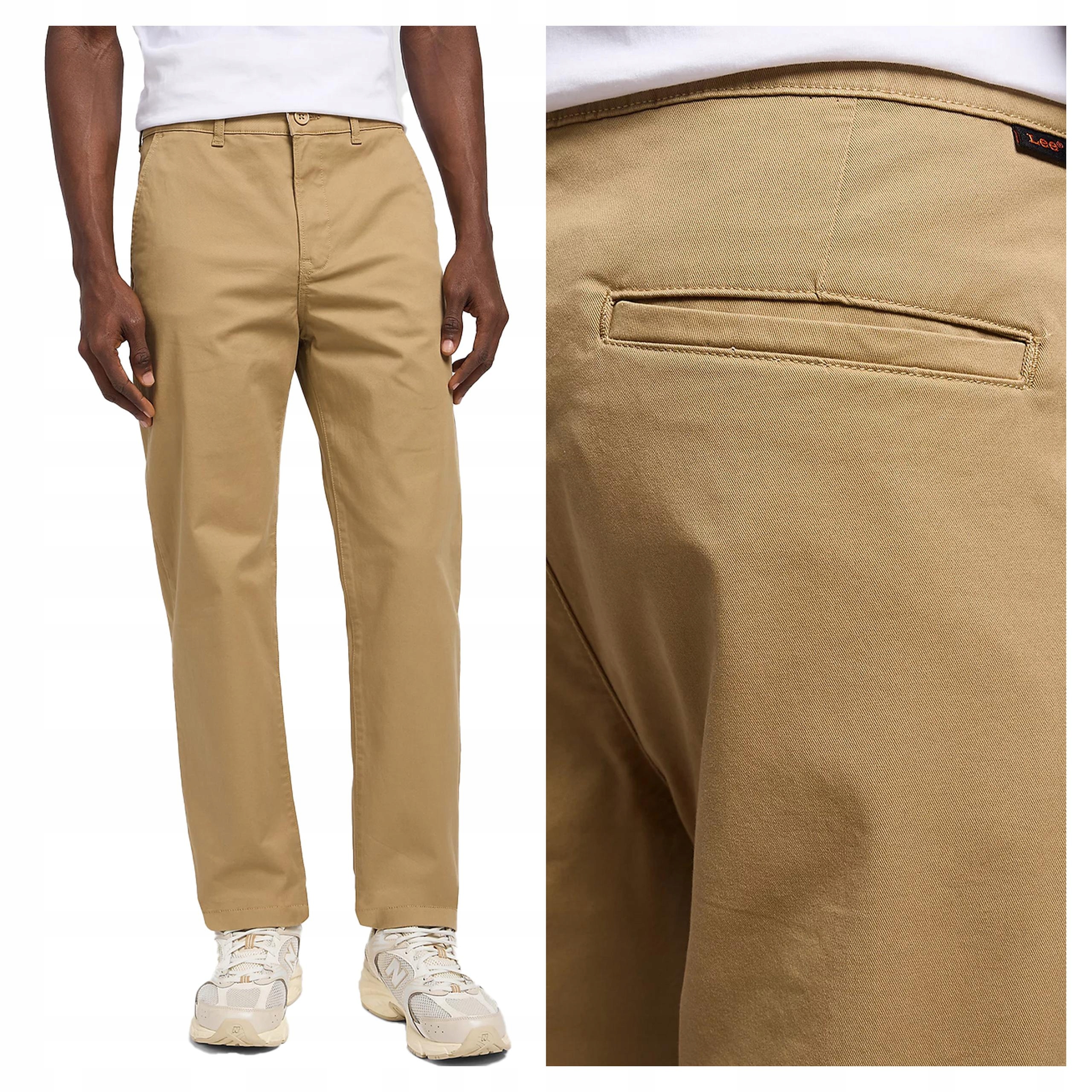 Lee Pánské Látkové Kalhoty Lee Regular Chino W31 L32