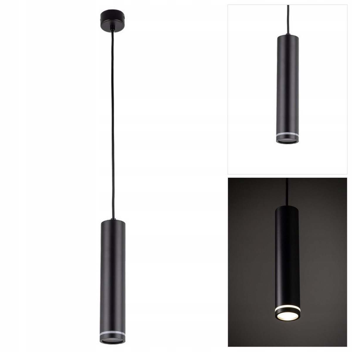 Černá závěsná lampa Jet s moderním designem nad jídelní stůl Tk Lighting
