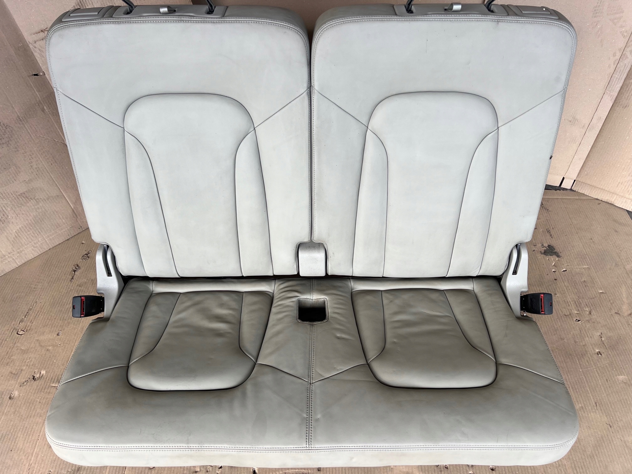 AUDI Q7 4L Sitze Sitz Sitz III 3 RZAD Leder JASNA
