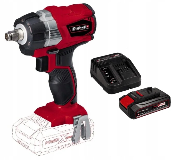 Einhell Rázový Uťahovák Bezkartáčový 2,5AH Te-cw 18 Li Bl