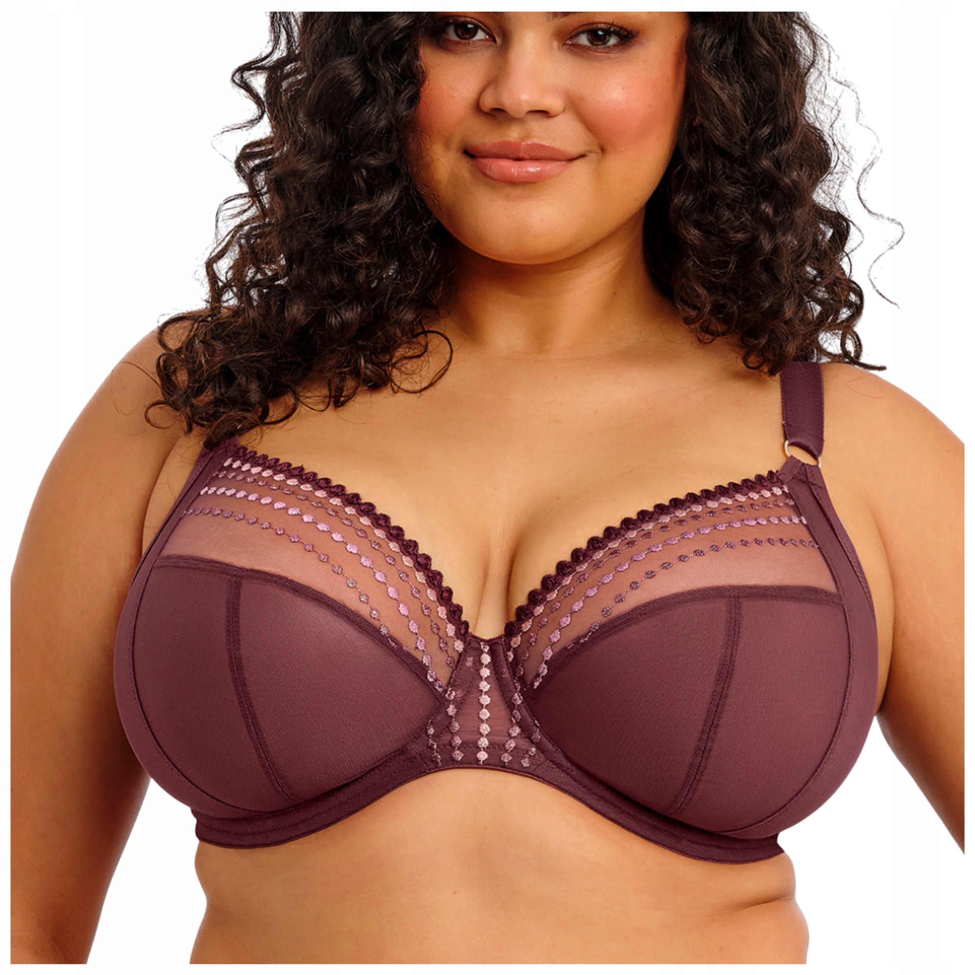 Podprsenka pro velké poprsí odlehčuje ramenům záda Elomi Matilda 32GG/70J