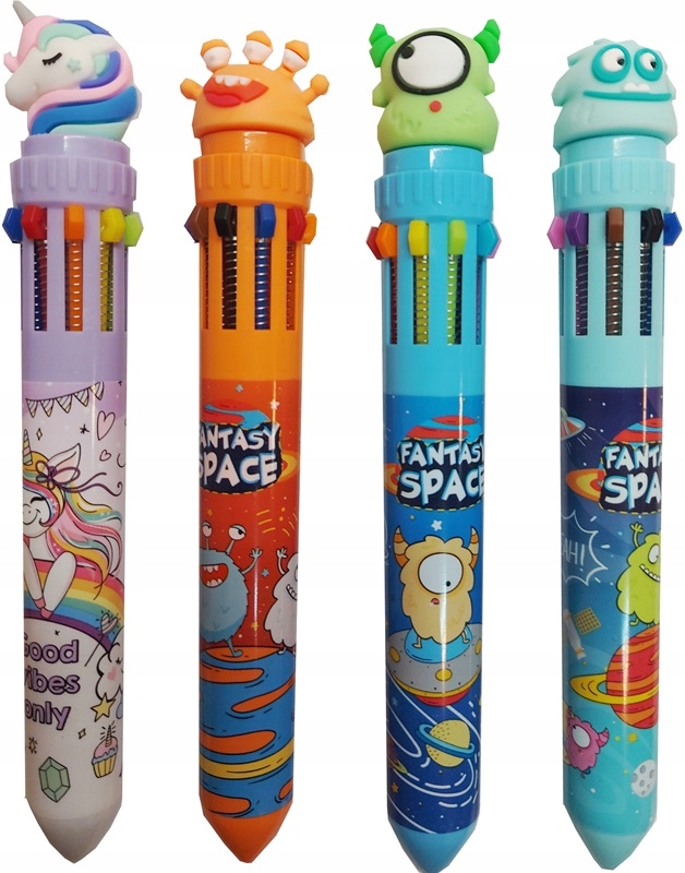 STRIGO Długopis wielokolorowy Monster & Unicorn 1 sztuka