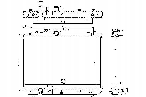 Chladič Motoru Nissens 1770062J00000 1770062J00