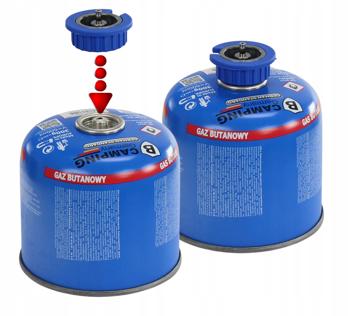 ADAPTER GAZU NABÓJ GAZOWY GWINT KARTUSZ BUTLI 7/16 SZYBKI MONTAŻ Marka iGaz