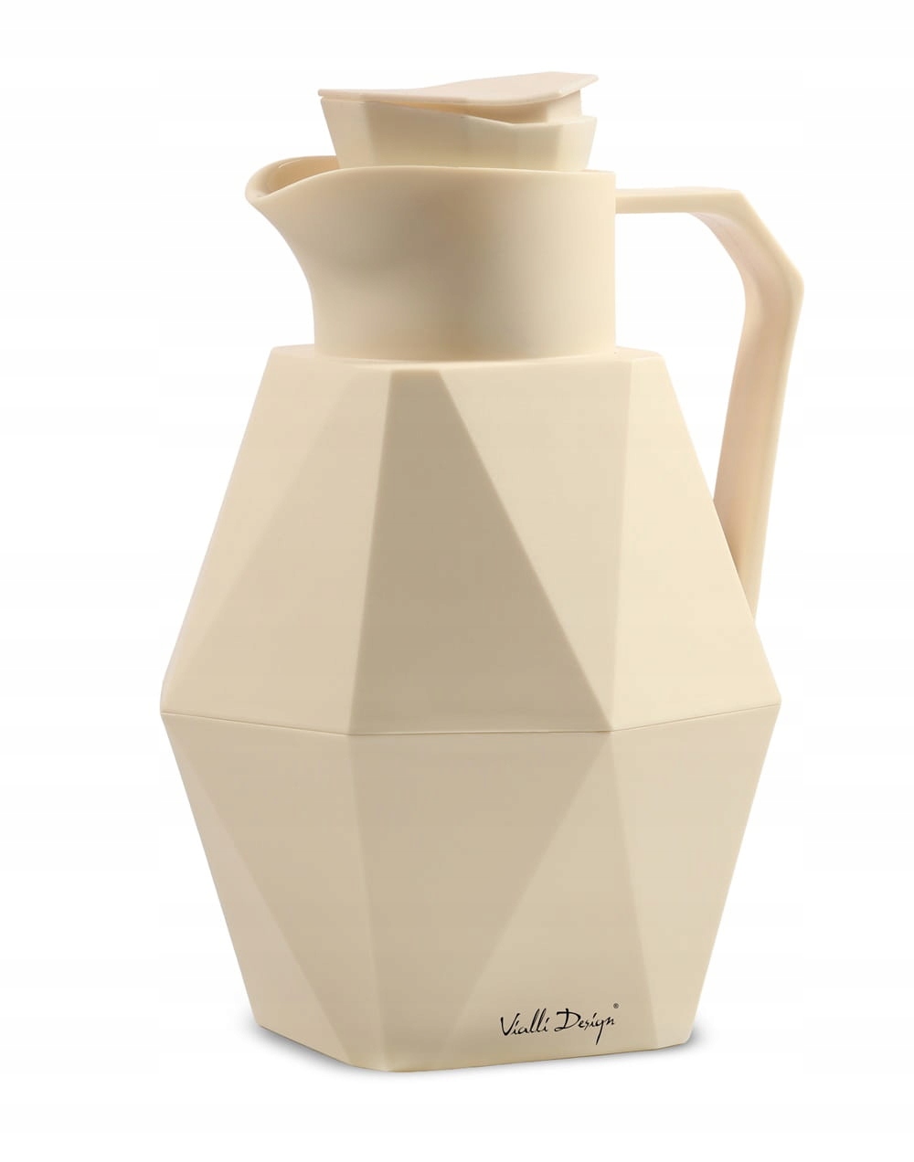 Termos se skleněnou vložkou krémový Geo 1 L