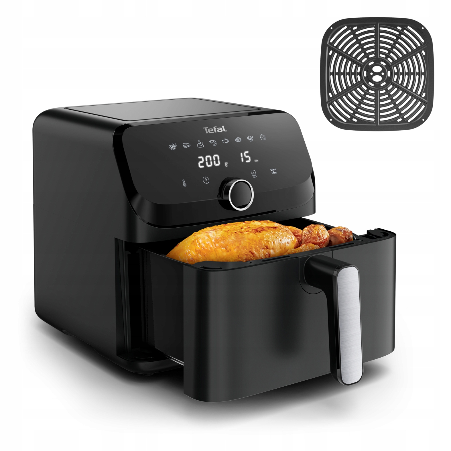 Beztuková Fritéza Tefal EY8558E0 Fritéza Air Fryer 7,5 L Velká XL