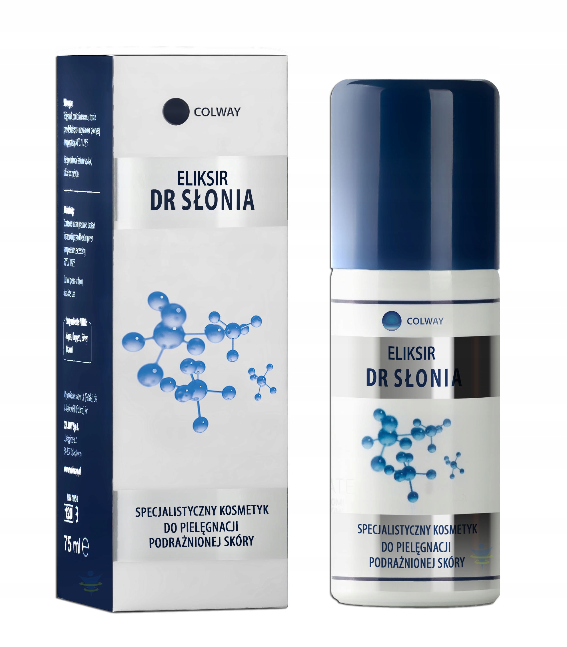 Eliksir dr Słonia 75 ml Srebro + Tlen Aerozol - COLWAY