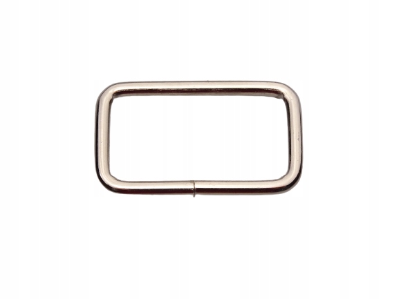 Ramka kaletnicza 30 16 3 mm srebrna 10 szt
