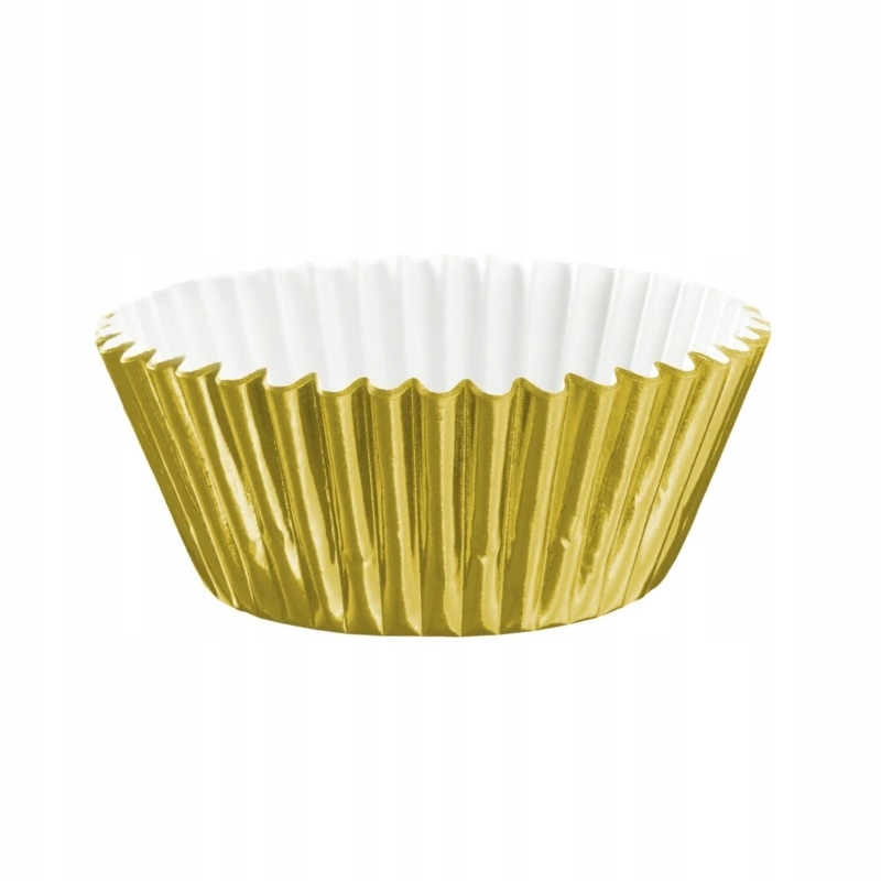 

Papilotki Papierowe Na Muffinki Złote 100 sztuk