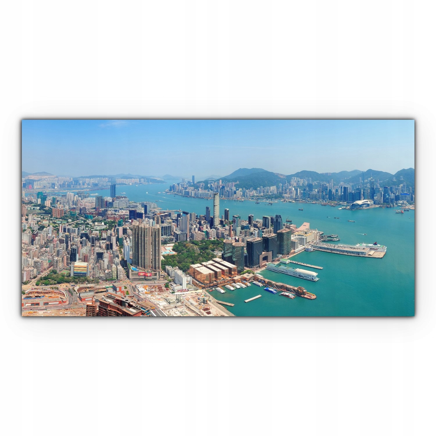 

Canvas na ramie na ścianę 100x50 Hong Kong Miasto